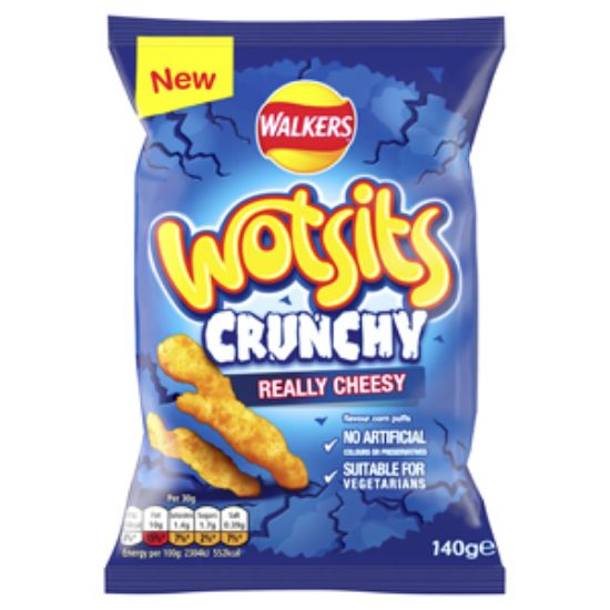 Picture of Walkers Wotsits CRUNCHY Cheese 140G x12